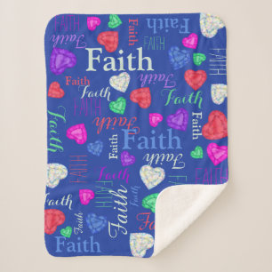 Gemstones Herzen individuelle Name Glaube farbenfr Sherpadecke