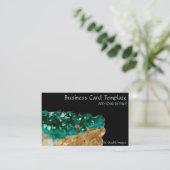 Gemstones Mineral Stone Dioptase Emerald Visitenkarte (Stehend Vorderseite)