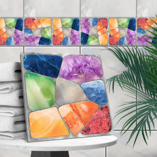Gemstones MosaikCollage Fliese