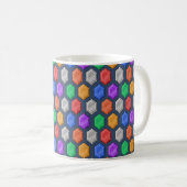 GEMSTONES PATTERN DESIGN KAFFEETASSE (VorderseiteRechts)