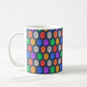 GEMSTONES PATTERN DESIGN KAFFEETASSE