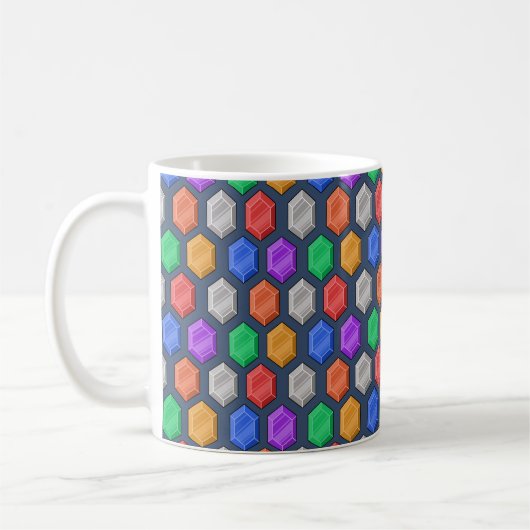 GEMSTONES PATTERN DESIGN KAFFEETASSE (Links)