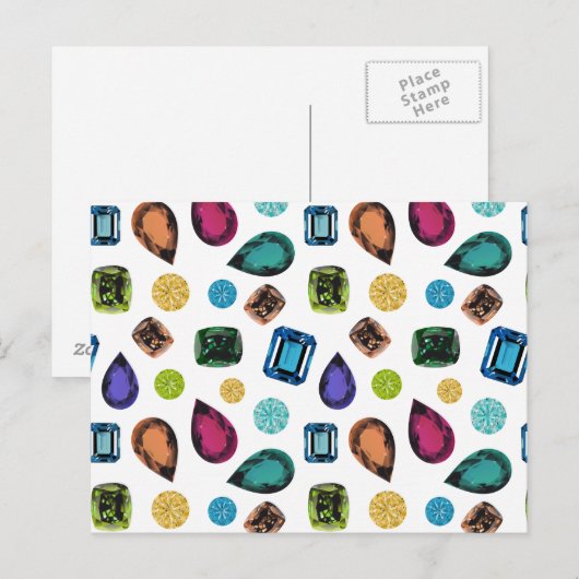 Gemstones Postkarte (Vorne/Hinten)