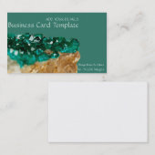 Gemstones Rock Stone Emerald Visitenkarte (Vorne/Hinten)