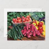 Gemüse 3 postkarte (Vorne/Hinten)