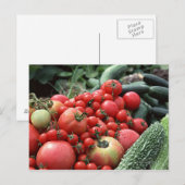 Gemüse 4 postkarte (Vorne/Hinten)