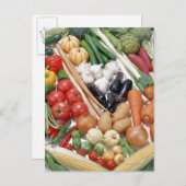 Gemüse 6 postkarte (Vorne/Hinten)
