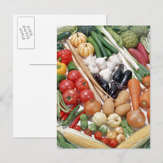 Gemüse 6 postkarte (Vorne/Hinten)