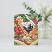 Gemüse 6 postkarte (Stehend Vorderseite)