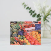 Gemüse auf einem Markt in der Provinz Postkarte (Stehend Vorderseite)