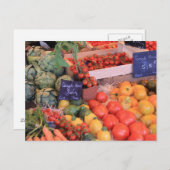 Gemüse auf einem Markt in der Provinz Postkarte (Vorne/Hinten)
