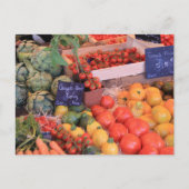 Gemüse auf einem Markt in der Provinz Postkarte (Vorderseite)