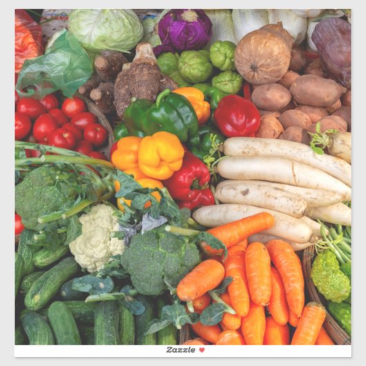 Gemüse Aufkleber (Blatt)