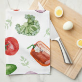 Gemüse aus frischen Märkten Geschirrtuch (Viertel Falte)