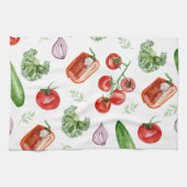 Gemüse aus frischen Märkten Geschirrtuch (Horizontal)