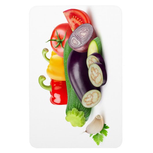 Gemüse aus Ratatouille Magnet (Vertikal)