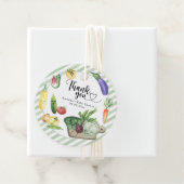 Gemüse Babydusche - Danke Geschenkanhänger (Beispiel)