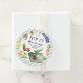 Gemüse Babydusche - Pop! Wenn sie Pop! Geschenkanhänger (Beispiel)