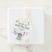 Gemüse Babydusche - Pop! Wenn sie Pop! Geschenkanhänger (Beispiel)