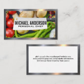 Gemüse | Butchers Knife | Kulinarisch Visitenkarte (Vorne/Hinten)