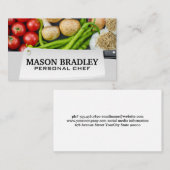 Gemüse | Butchers Knife Visitenkarte (Vorne/Hinten)