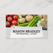 Gemüse | Butchers Knife Visitenkarte (Vorderseite)