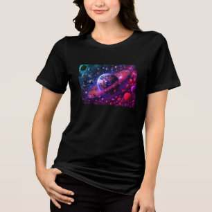 Gemüse der Erde + Jupiter Black Short Sleeve Tri-Blend Shirt