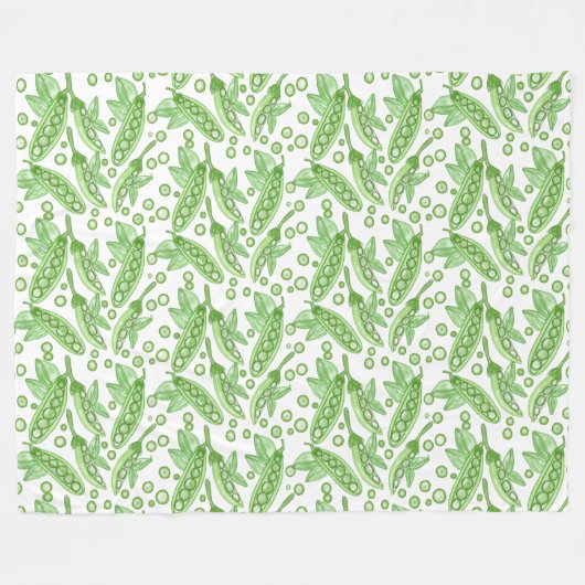 Gemüse Erbsen Fleecedecke (Vorderseite (Horizontal))
