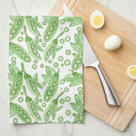 Gemüse Erbsen Geschirrtuch