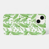 Gemüse Erbsen iPhone Hülle (Rückseite (Horizontal))