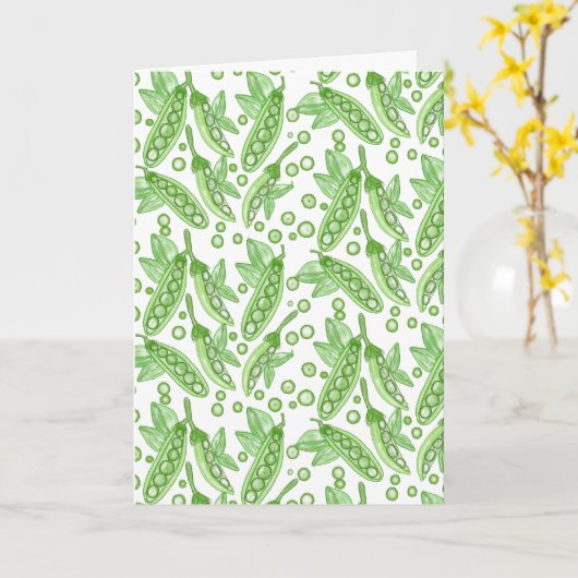 Gemüse Erbsen Karte (Gelbe Blume)