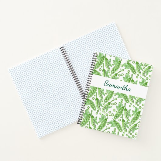 Gemüse Erbsen Notizblock (Innenseite)