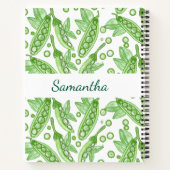 Gemüse Erbsen Notizblock (Rückseite)