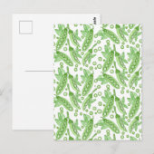 Gemüse Erbsen Postkarte (Vorne/Hinten)