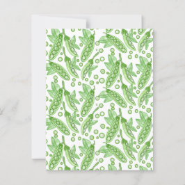 Gemüse Erbsen Postkarte