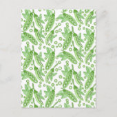 Gemüse Erbsen Postkarte (Vorderseite)