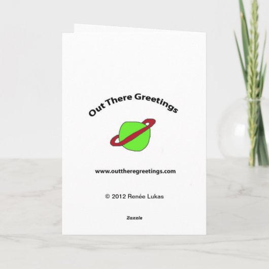 Gemüse erhält wohle Karte (Rückseite)