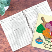 Gemüse Familienrezepte Notebook Notizblock