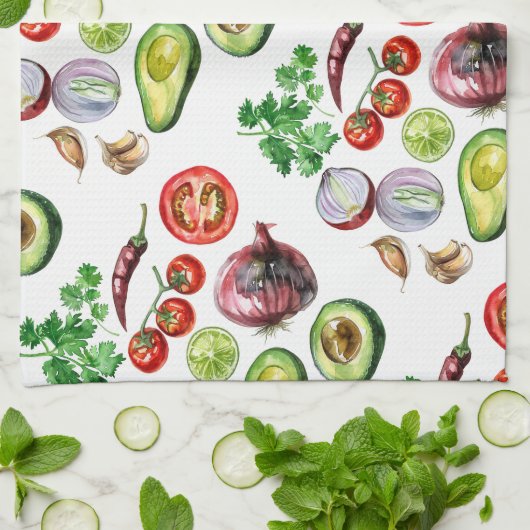 Gemüse Fiesta Küchentuch (Gefaltet)