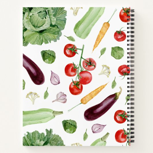 Gemüse, frisch gekocht notizblock (Rückseite)