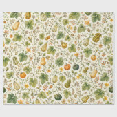 Gemüse Garten Ernte Kürbis Geschenkpapier (Flach)