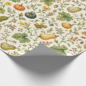 Gemüse Garten Ernte Kürbis Geschenkpapier (Ecke)