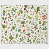 Gemüse-Garten-Geschenkpapier für sie Geschenkpapier (Flach)