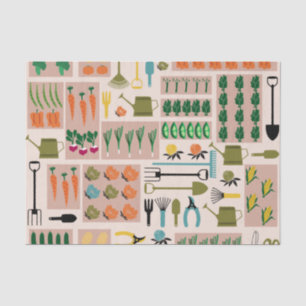 Gemüse Gartenteppich Seidenpapier