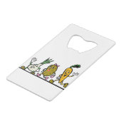 Gemüse Geldbeutel Flaschenöffner (Rückseite Schrägansicht)