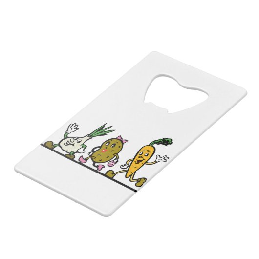 Gemüse Geldbeutel Flaschenöffner (Rückseite Schrägansicht)