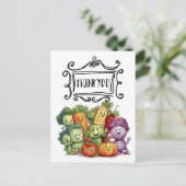 Gemüse Gemüse Vegetarier Würdigung Postkarte (Stehend Vorderseite)