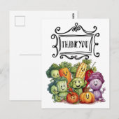 Gemüse Gemüse Vegetarier Würdigung Postkarte (Vorne/Hinten)