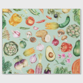 Gemüse Geschenkpapier (Flach)
