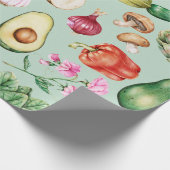 Gemüse Geschenkpapier (Ecke)